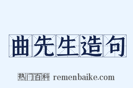 曲先生造句是什么意思的图片